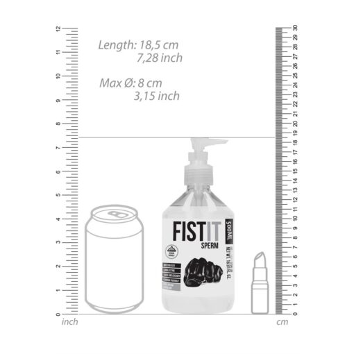 LUBRIFICANTE À BASE DE ÁGUA COM ASPECTO DE ESPERMA 17 FL OZ 500 ML FIST IT - Image 5