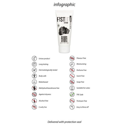 LUBRIFICANTE À BASE DE ÁGUA COM ASPECTO DE ESPERMA 3.4 FL OZ 100 ML FIST IT - Image 3