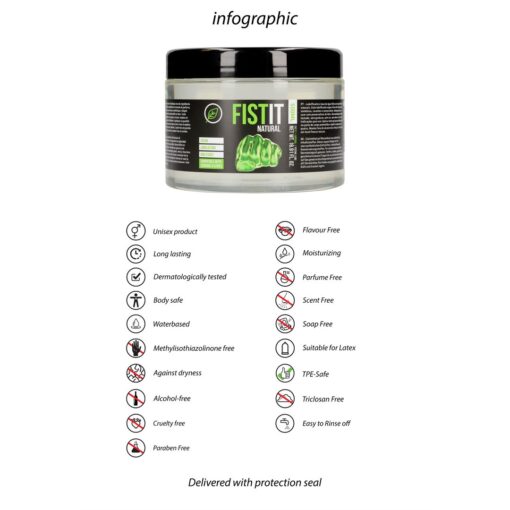 LUBRIFICANTE NATURAL À BASE DE ÁGUA 17 FL OZ 500 ML FIST IT - Image 5
