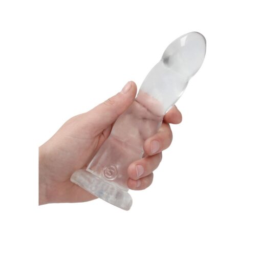 DILDO NON-REALISTIC CRYSTAL CLEAR 7 /17 CM TRANSPARENTE REALROCK - Image 5