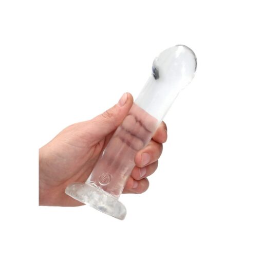 DILDO NON-REALISTIC CRYSTAL CLEAR 7 /17 CM TRANSPARENTE REALROCK - Image 6