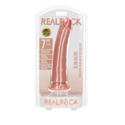 DILDO SLIM REALISTIC 7 /18 CM FLESH REALROCK - Image 2