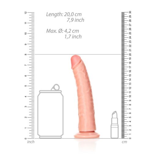 DILDO SLIM REALISTIC 7 /18 CM FLESH REALROCK - Image 6