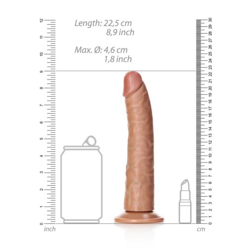 DILDO SLIM REALISTIC 8 /20,5 CM REALROCK - Image 6