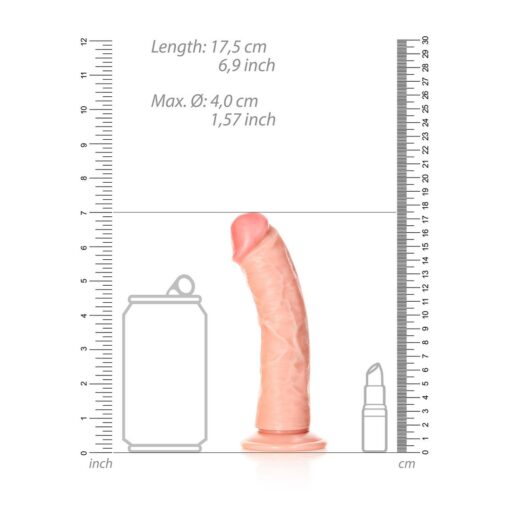 DILDO CURVED REALISTIC 6 /15,5 CM FLESH REALROCK - Image 6