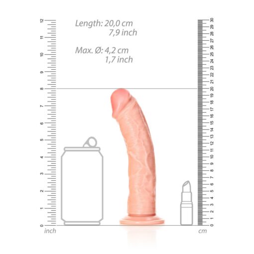 DILDO CURVED REALISTIC 7 /18 CM FLESH REALROCK - Image 6
