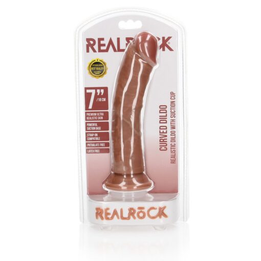 DILDO CURVED REALISTIC 7 /18 CM REALROCK - Image 2
