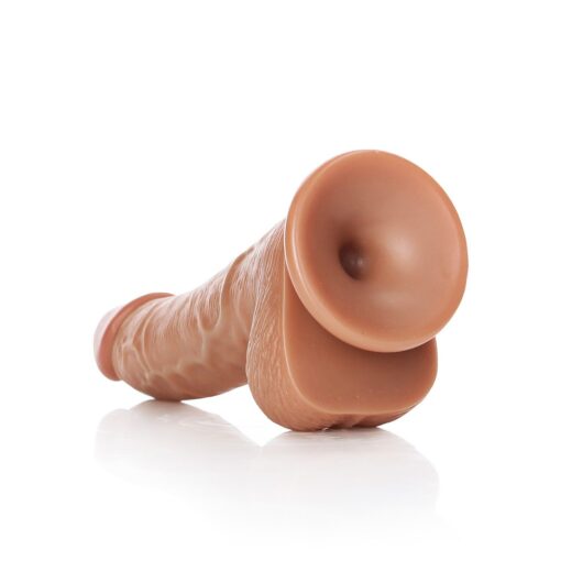 DILDO REALISTA COM TESTÍCULOS CURVED 6 /15,5 CM REALROCK - Image 5