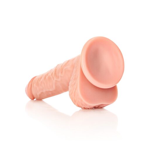 DILDO REALISTA COM TESTÍCULOS STRAIGHT 8 /20,5 CM FLESH REALROCK - Image 5