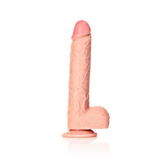 DILDO REALISTA COM TESTÍCULOS STRAIGHT 9 /23 CM REALROCK - Image 4