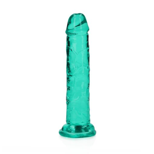 DILDO STRAIGHT REALISTIC CRYSTAL CLEAR 6 /14,5 CM VERDE REALROCK - Image 3