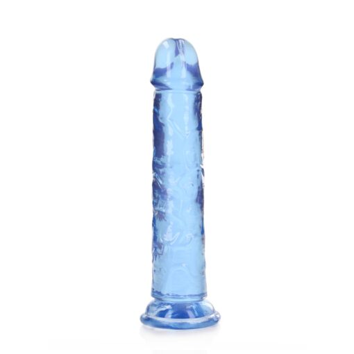 DILDO STRAIGHT REALISTIC CRYSTAL CLEAR 7 /18 CM AZUL REALROCK - Image 3