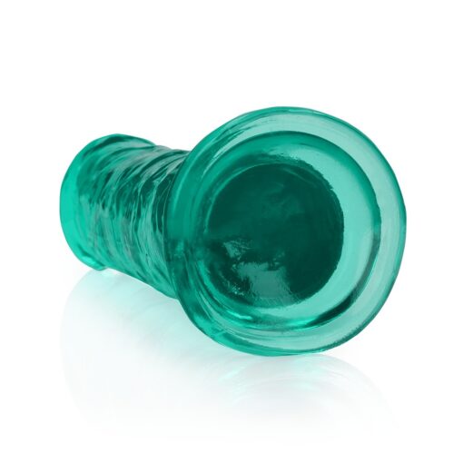 DILDO STRAIGHT REALISTIC CRYSTAL CLEAR 7 /18 CM VERDE REALROCK - Image 5