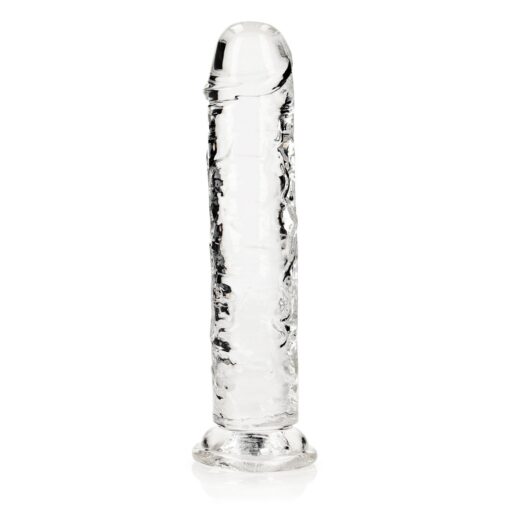 DILDO STRAIGHT REALISTIC CRYSTAL CLEAR 8 /20 CM TRANSPARENTE REALROCK - Image 4