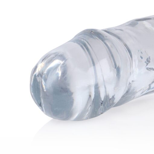 DILDO DUPLO REALISTIC DONG 13 /34 CM TRANSPARENTE REALROCK - Image 3