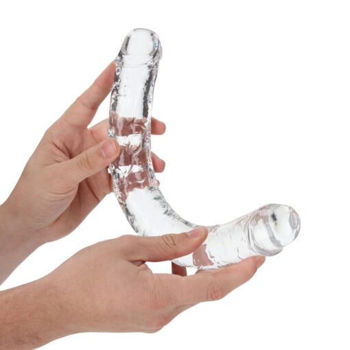 DILDO DUPLO REALISTIC DONG 13 /34 CM TRANSPARENTE REALROCK - Image 5