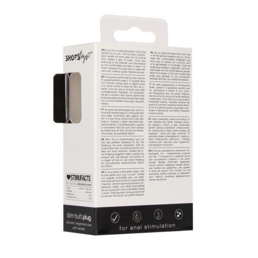 PLUG ANAL SLIM BEGINNER PRETO SHOTS TOYS - Image 3