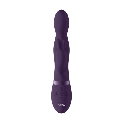 VIBRADOR NIVA ROTATING RABBIT ROXO VIVE - Image 5