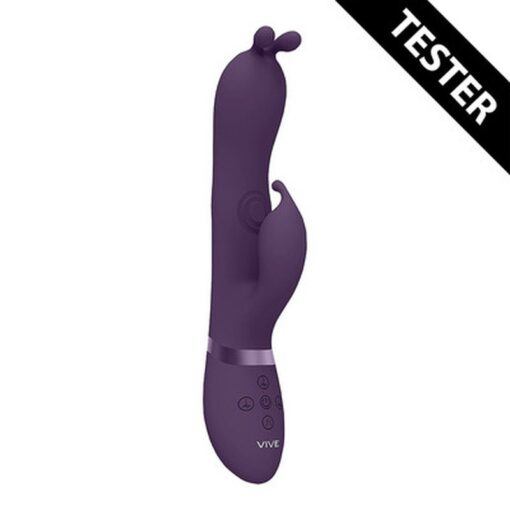 TESTER VIBRADOR GADA VIBRATING BUNNY EAR G-SPOT ROXO VIVE