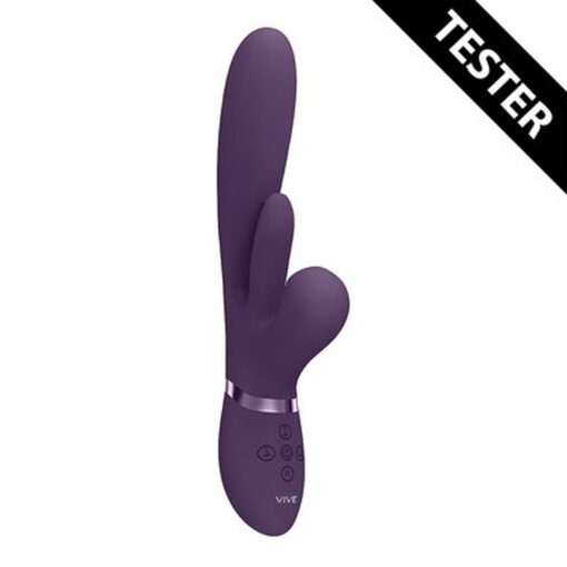 TESTER VIBRADOR KURA THRUSTING G-SPOT FLAPPING TONGUE ROXO VIVE