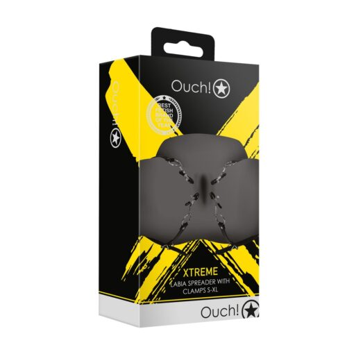 AFASTADORES XTREME LABIA SPREADER WITH CLAMPS PRETO OUCH! - Image 2