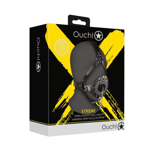 MÁSCARA COM MORDAÇA COM TAMPA EXTREME OUCH! - Image 2