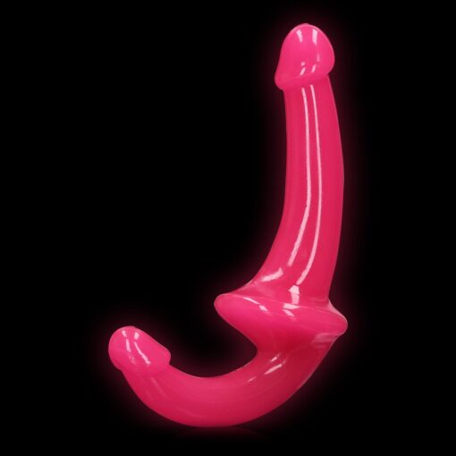 STRAP-ON SEM ARNÊS GLOW IN THE DARK 6'' / 13,5 CM ROSA REALROCK - Image 4