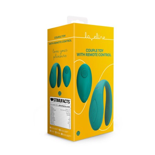 VIBRADOR DE CASAL COM COMANDO BIMINI BLUE LOVELINE - Image 2