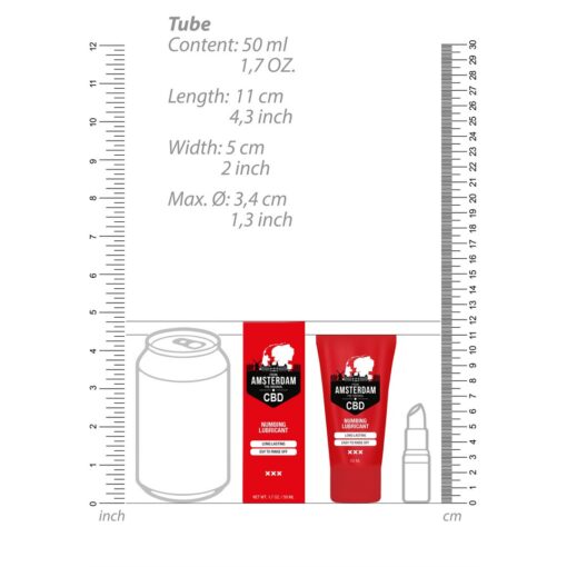 LUBRIFICANTE ANESTESIANTE À BASE DE ÁGUA ORIGINAL CBD FROM AMSTERDAM 2 FL OZ 50 ML PHARMQUESTS - Image 6