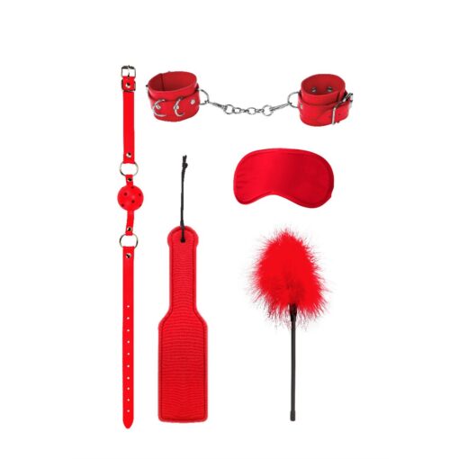 KIT BONDAGE INTRODUCTORY BONDAGE KIT 4 VERMELHO OUCH! - Image 4