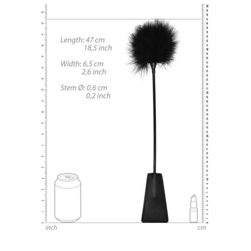 ESPANADOR DE PLUMAS COM CHIBATA PRETO OUCH! - Image 2