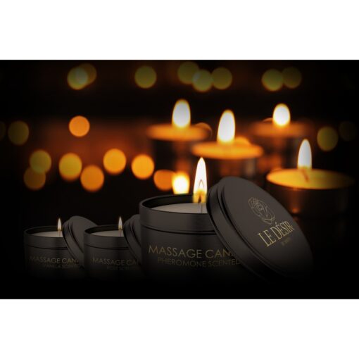 VELA DE MASSAGEM COM AROMA A ROSAS EROTIC 100 GR LE DÉSIR - Image 4