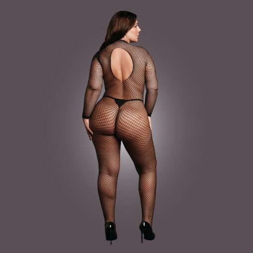 CATSUIT DE REDE TAMANHO QUEEN PRETO LE DÉSIR - Image 6