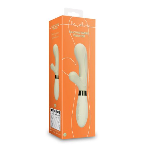 VIBRADOR RABBIT DE SILICONE MISTY GREEN LOVELINE - Image 2