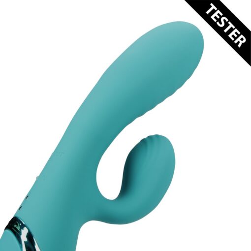 TESTER VIBRADOR COELHO INSUFLÁVEL PEACOCK BLUE LOVELINE - Image 4