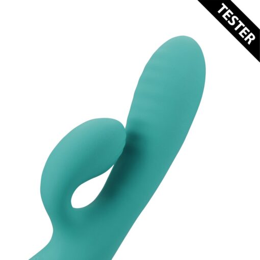 TESTER VIBRADOR COELHO INSUFLÁVEL PEACOCK BLUE LOVELINE - Image 5