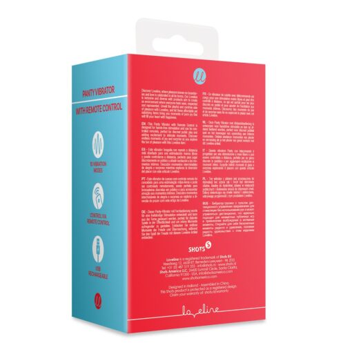 VIBRADOR DE CUECA COM CONTROLO REMOTO BRIGHTO RED LOVELINE - Image 3