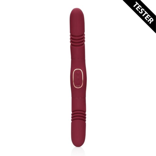 TESTER VIBRADOR DOUBLE-SIDED THRUSTING MERLOT GRAPE LOVELINE - Image 2