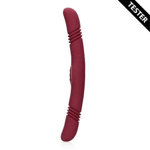 TESTER VIBRADOR DOUBLE-SIDED THRUSTING MERLOT GRAPE LOVELINE - Image 3