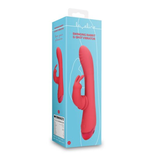 VIBRADOR SWINGING RABBIT G-SPOT BRIGHTO RED LOVELINE - Image 2
