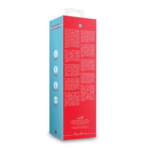VIBRADOR SWINGING RABBIT G-SPOT BRIGHTO RED LOVELINE - Image 3