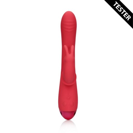TESTER VIBRADOR SWINGING RABBIT G-SPOT BRIGHTO RED LOVELINE - Image 2
