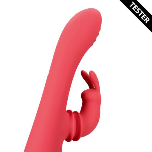 TESTER VIBRADOR SWINGING RABBIT G-SPOT BRIGHTO RED LOVELINE - Image 4