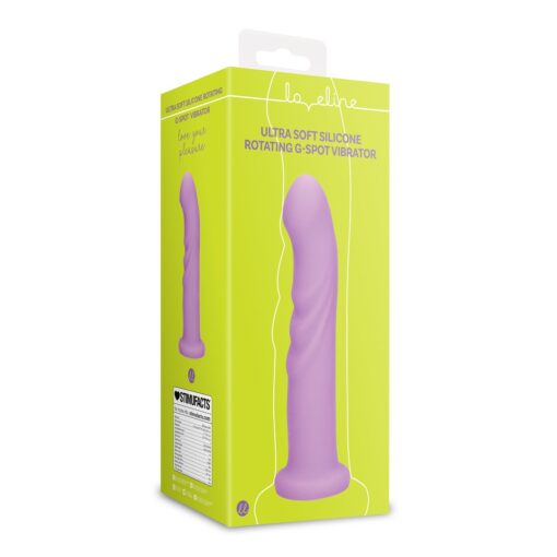 VIBRADOR ULTRA SOFT SILICONE ROTATING G-SPOT LAVENDER SPECTACLE LOVELINE - Image 2