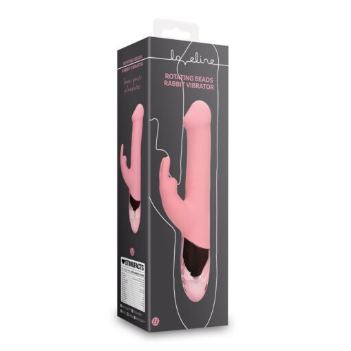 VIBRADOR RABBIT COM ROTAÇÃO DE PÉROLAS PINK ARABESQUE LOVELINE - Image 2