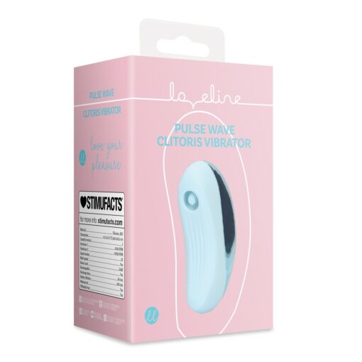 ESTIMULADOR PULSE WAVE CLITORIS VIBRATOR ARCTIC BLUE LOVELINE - Image 2
