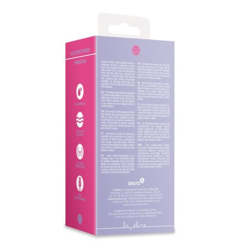 ESTIMULADOR SILICONE FINGER VIBRATOR LAVENDER LOVELINE - Image 3