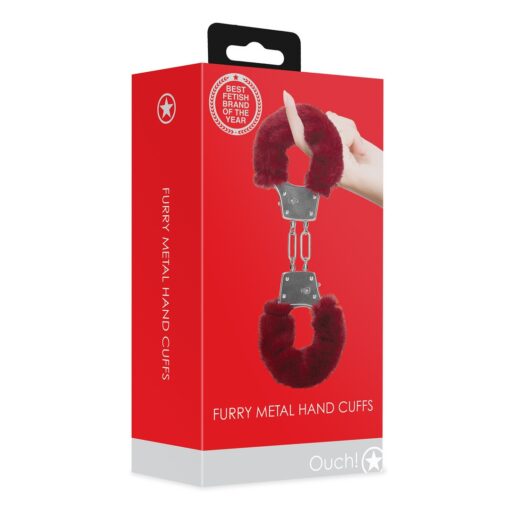 ALGEMAS COM PELÚCIA FURRY METAL VERMELHO OUCH! - Image 2