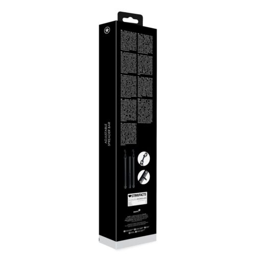 BARRA AFASTADORA ADJUSTABLE SPREADER BAR PRETO OUCH! - Image 3