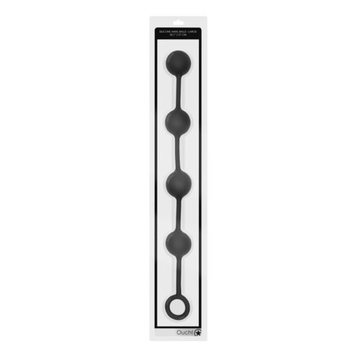 BOLAS ANAIS EM SILICONE LARGE OUCH! PRETAS - Image 2